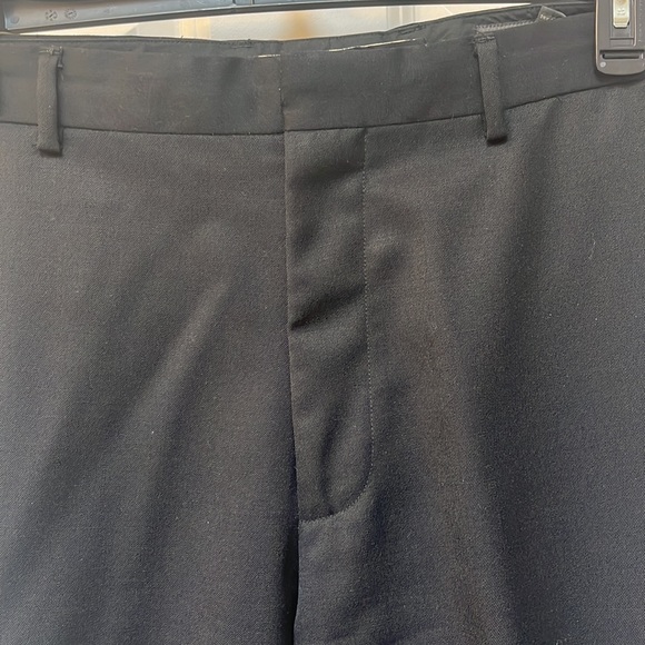 Banana Republic Men Wool Black Slacks Dress Pants Size 35/34 - Picture 2 of 7